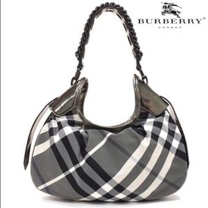 NWT Burberry Beat Check Nylon Shoulder Bag